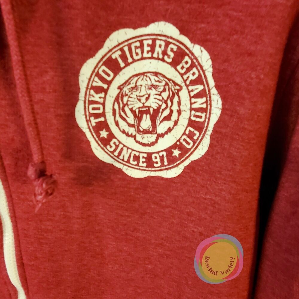 Tokyo Tigers Camerton Hooded Union Suit Mens M Claret Red Zip Jumpsuit One-Piece - Picture 8 of 16